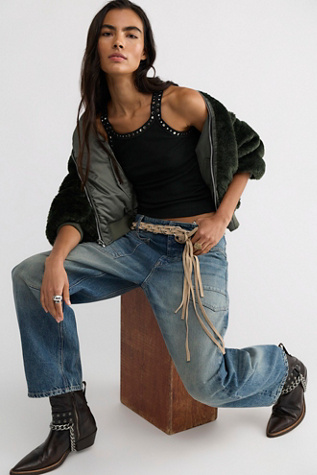 RE/DONE Multi Stud Ribbed Tank