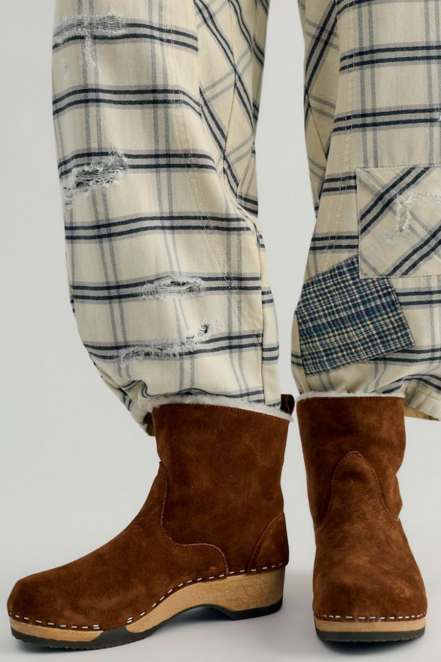 KUNSTEN Fur-Lined Holly Clog Boots #1