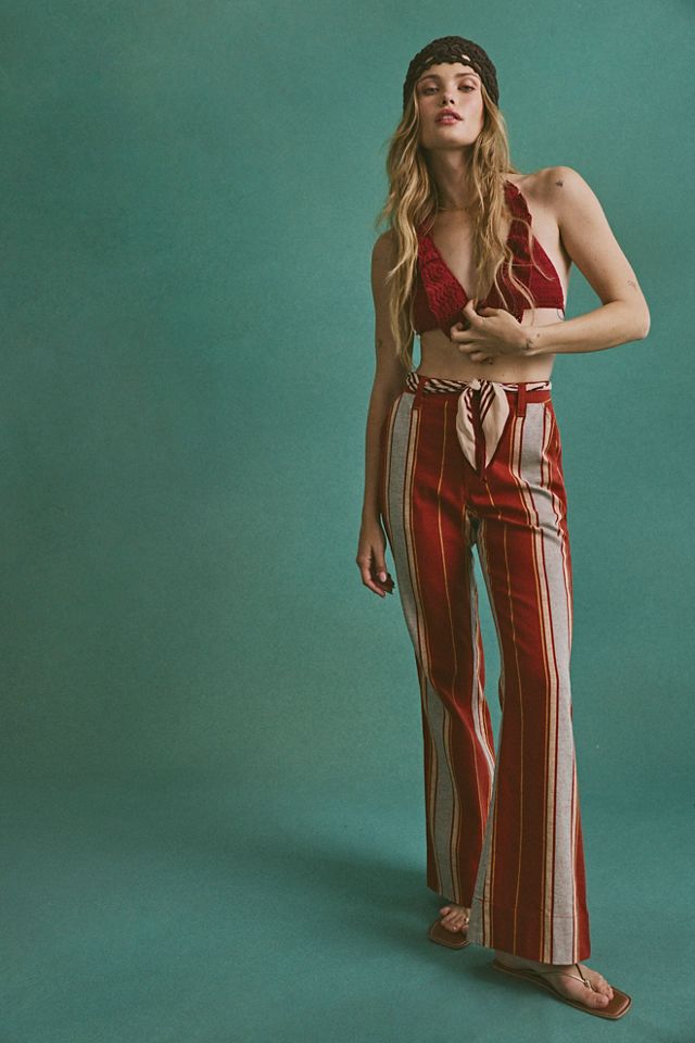 Matthew Williamson x Free People Mirador Striped Bootcut Trousers #1