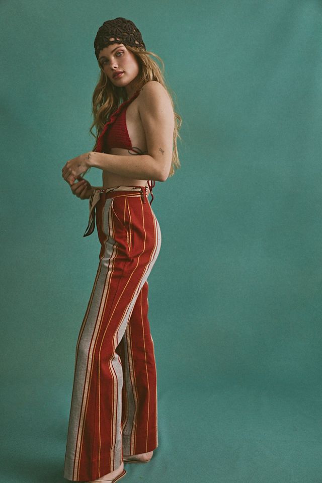 Matthew Williamson x Free People Mirador Striped Bootcut Trousers #3