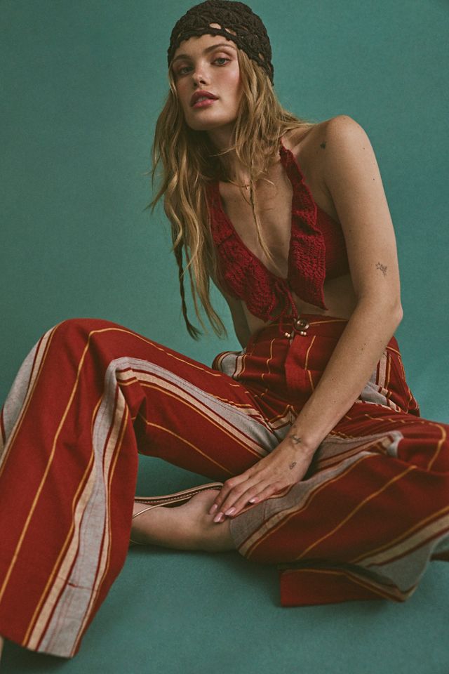 Matthew Williamson x Free People Mirador Striped Bootcut Trousers #4