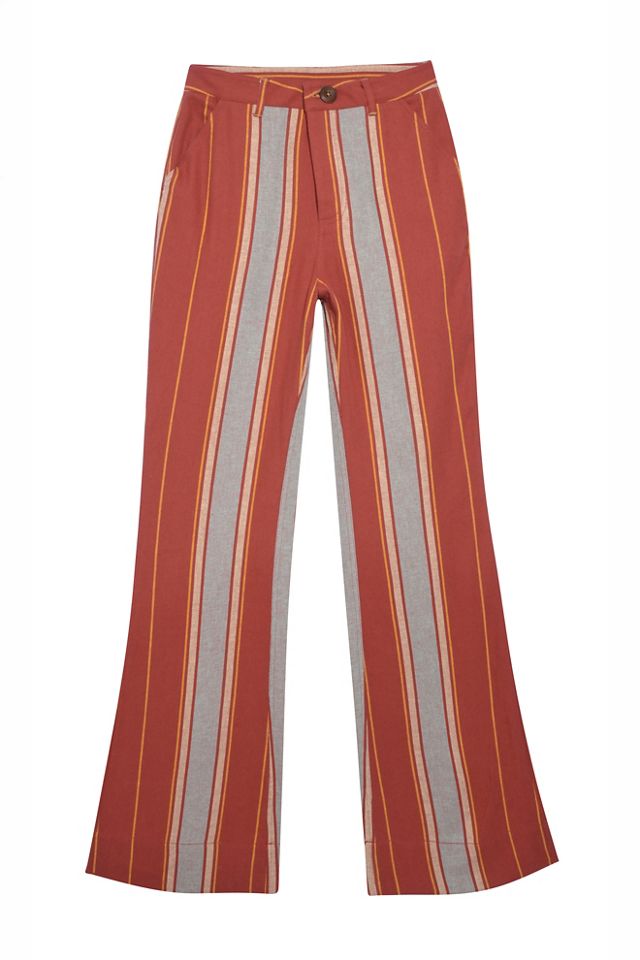 Matthew Williamson x Free People Mirador Striped Bootcut Trousers #5