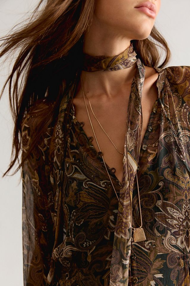 Spell Damask Button Through Midi Dress #2