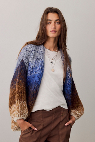 Maiami Fleecy Knit Ombre Cardi