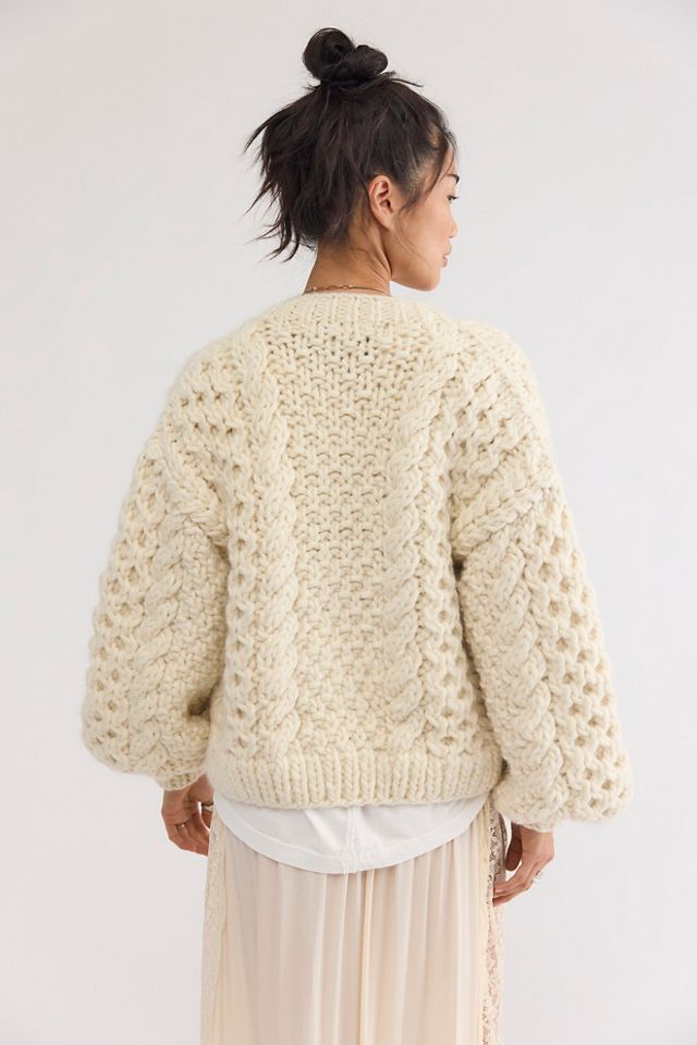 Mr Mittens Charlotte Honey Cable Knit Cardi #1