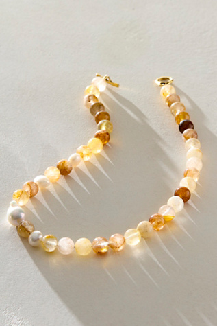 Madison Jewels Nora Necklace at Free People in Yellow