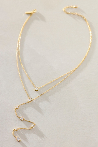 Set & Stones Layered Lariat Necklace