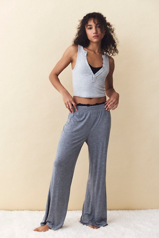 Soft Company Lounge Pants by Intimately at Free People in Grey, Size: S