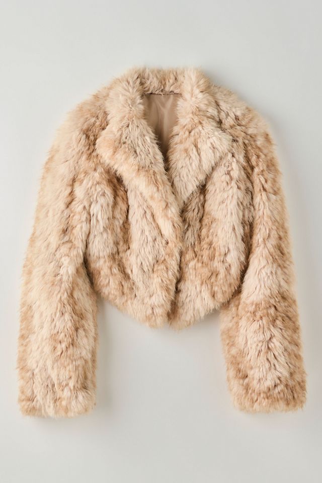 Supernova Cropped Faux Fur Jacket #2