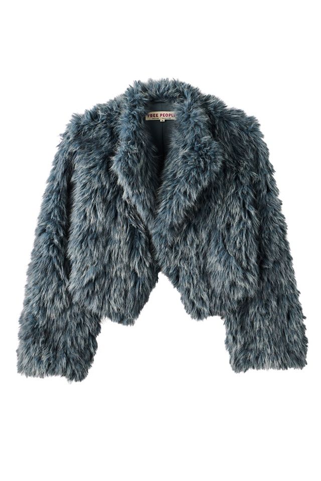 Supernova Cropped Faux Fur Jacket #4