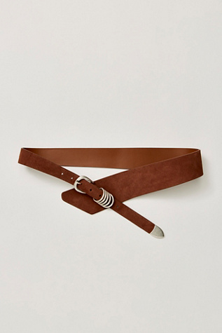 Sloane Suede Belt at Free People in Sunburn, Size: M/L