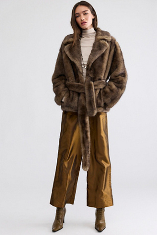 Stand Studios Silena Faux Fur Coat by Free People