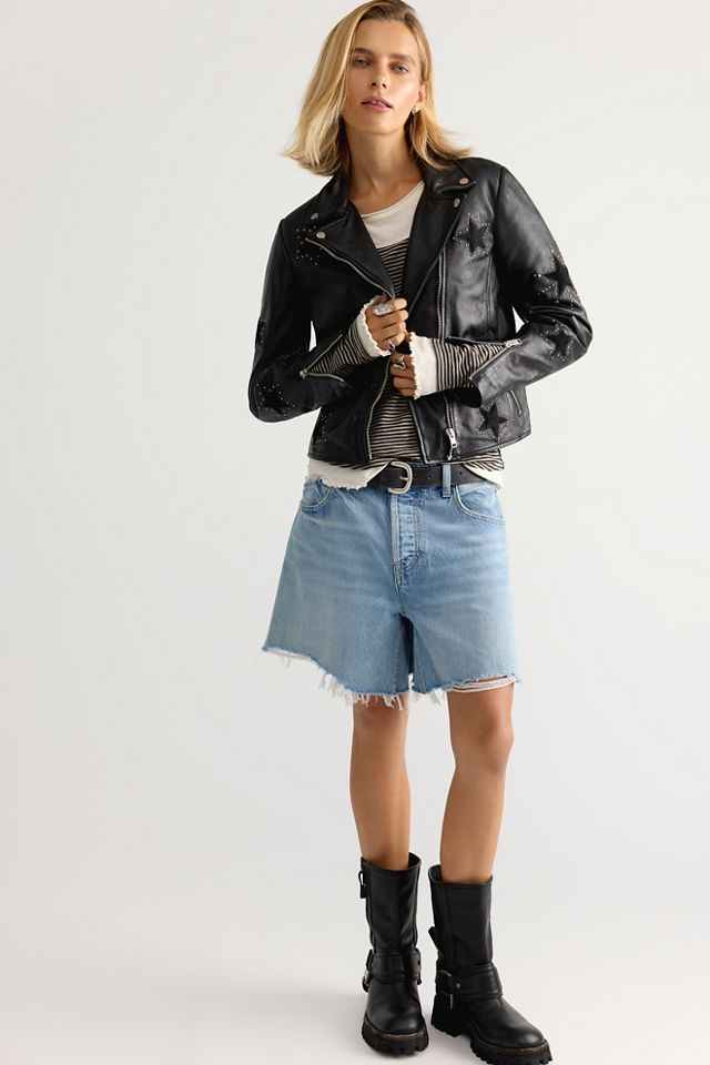 Mauritius Soraya Leather Moto Jacket #2