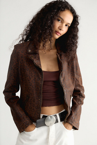 Mauritius Nyxa Suede Moto Jacket by Free People