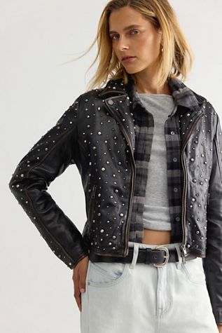 Mauritius Roxanne Leather Moto Jacket