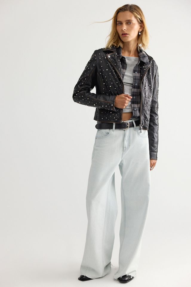 Mauritius Roxanne Leather Moto Jacket #2