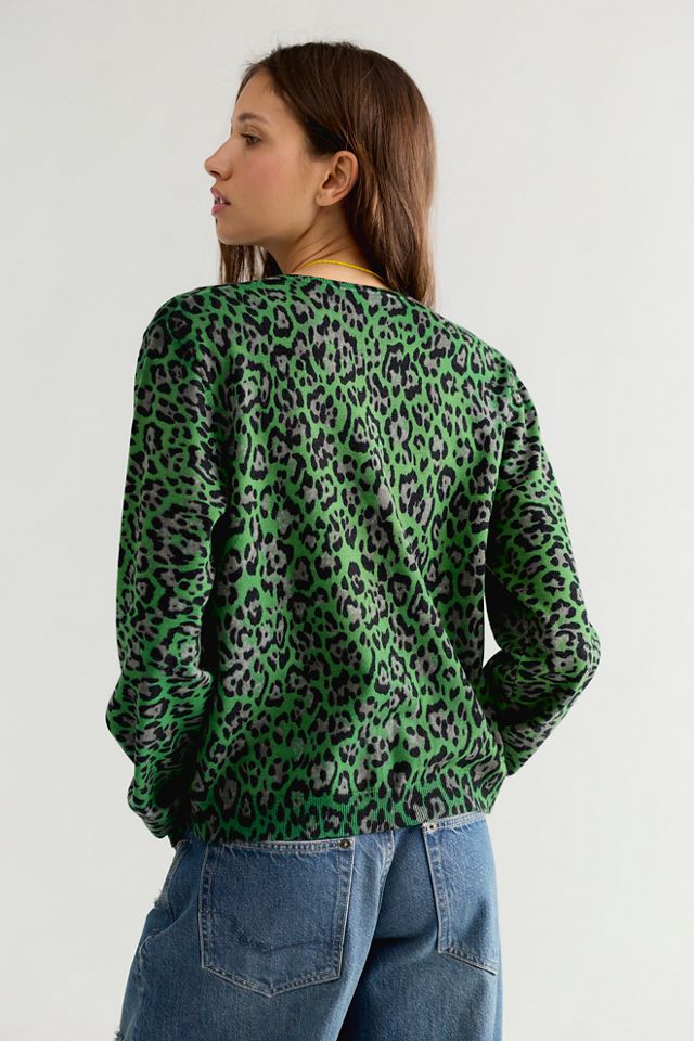 Cardigan imprimé jaguar Anna Sui #1