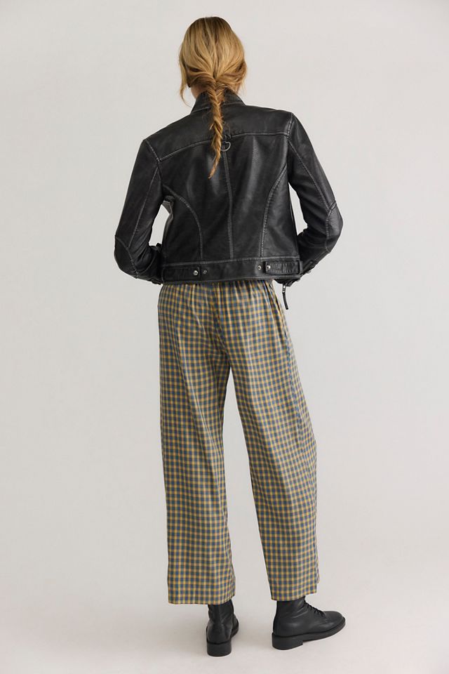 DONNI. The Tencel Plaid Tie Pants #1