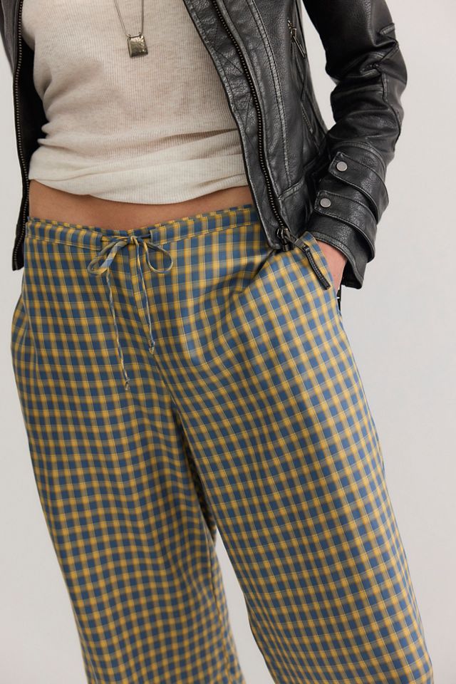 DONNI. The Tencel Plaid Tie Pants #2