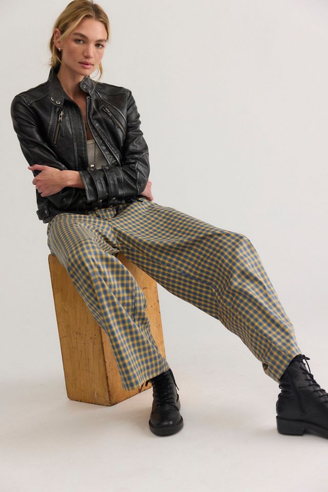 DONNI. The Tencel Plaid Tie Pants #3