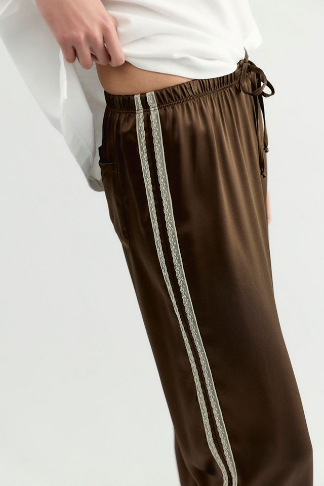 DONNI. The Silk Lace Stripe Crop Pants #3