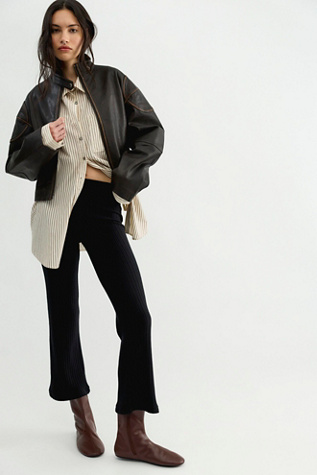 DONNI. The Sweater Rib Kick Flare Pants