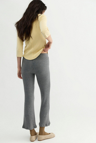 Женские брюки DONNI. The Sweater Rib Kick Flare, цвет: Угольный серый — фото 2