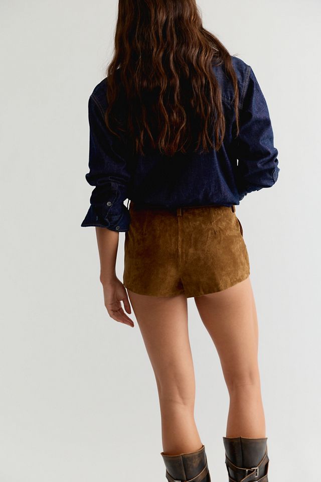 Blank NYC Candle Glow Suede Micro Shorts #1