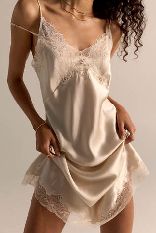 Only Hearts Silk Charmeuse Midi Slip Dress