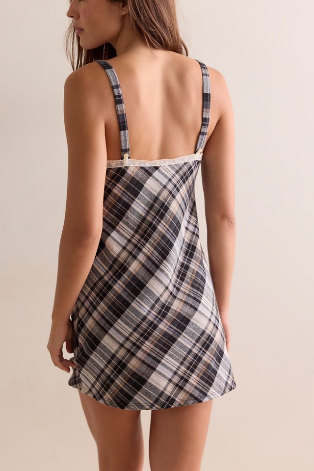 Only Hearts Frankie Flannel Bias Mini Slip Dress #1