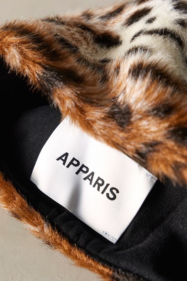 APPARIS Margot Shaved Leopard Pillbox Hat #3