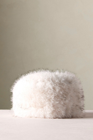 APPARIS Margot Tipped Fox Pillbox Hat