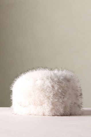 APPARIS Margot Tipped Fox Pillbox Hat