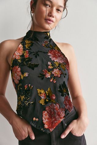 Anna Sui Burnout Halter Top
