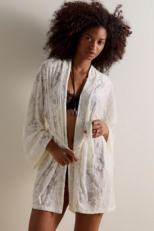 Only Hearts Velvet Rose Robe by Free People