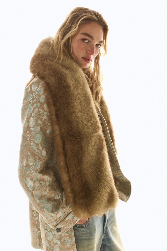 APPARIS Kai Faux Mink Scarf #3