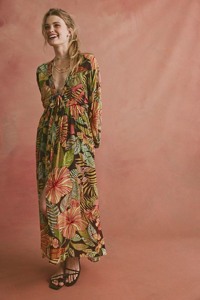 Matthew Williamson x Free People Kantuta Long Sleeve Kaftan #1