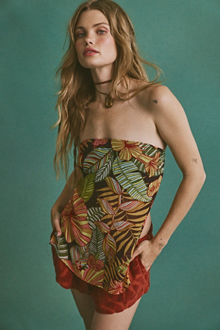 Matthew Williamson x Free People Kantuta Top at Free People in Brown, Size: M