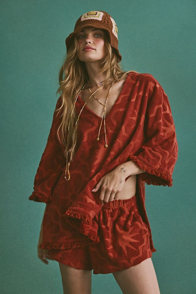 Matthew Williamson x Free People Ensemble short Retro Sunbeam Towel #3