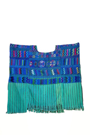 Guatemalan Handwoven Huipil Poncho Selected by Garbage Soup