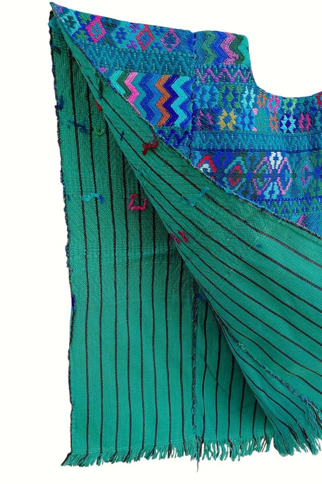 Guatemalan Handwoven Huipil Poncho Selected by Garbage Soup #3