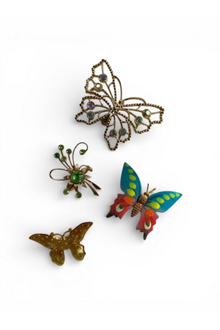 Vintage Heritage Butterfly Brooch Collection Selected by SharpLilTeeth
