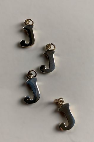 Vintage Sterling Silver Letter J Initial Charm Selected by SharpLilTeeth