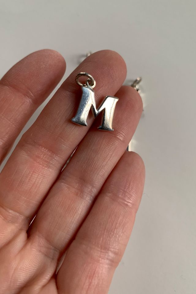 Vintage Sterling Silver Letter M Initial Charm Selected by SharpLilTeeth #1