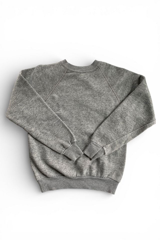 Vintage 1980s Blank Heather Gray Raglan Sweatshirt Selected by SharpLilTeeth #1