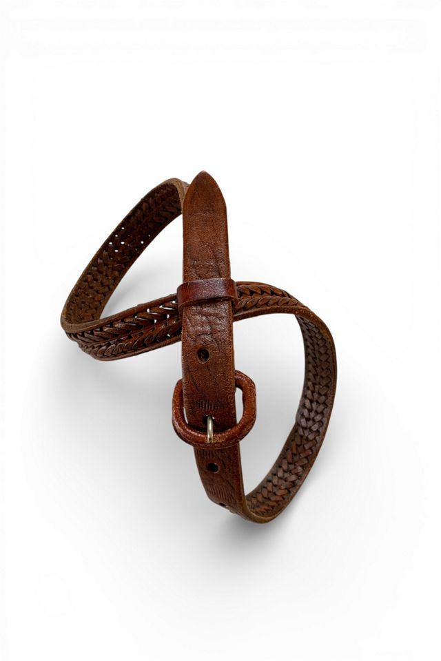 Vintage Woven Leather Belt Selected by SharpLilTeeth #1