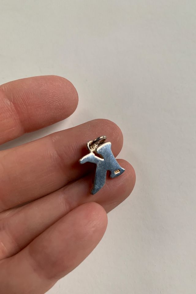 Vintage Sterling Silver Letter K Initial Charm Selected by SharpLilTeeth #1