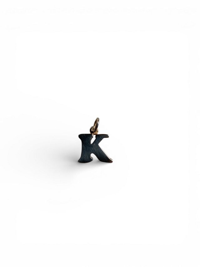 Vintage Sterling Silver Letter K Initial Charm Selected by SharpLilTeeth #3