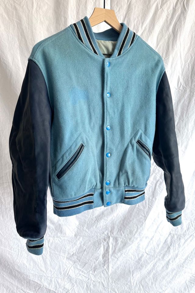 Vintage 1980s Blue Varsity Jacket Selected by Grievous Angel Vintage #2