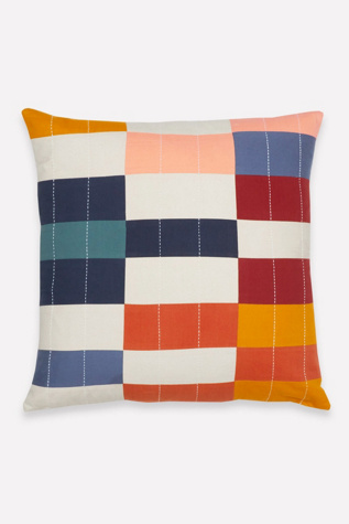 Multi-Check Throw Pillow